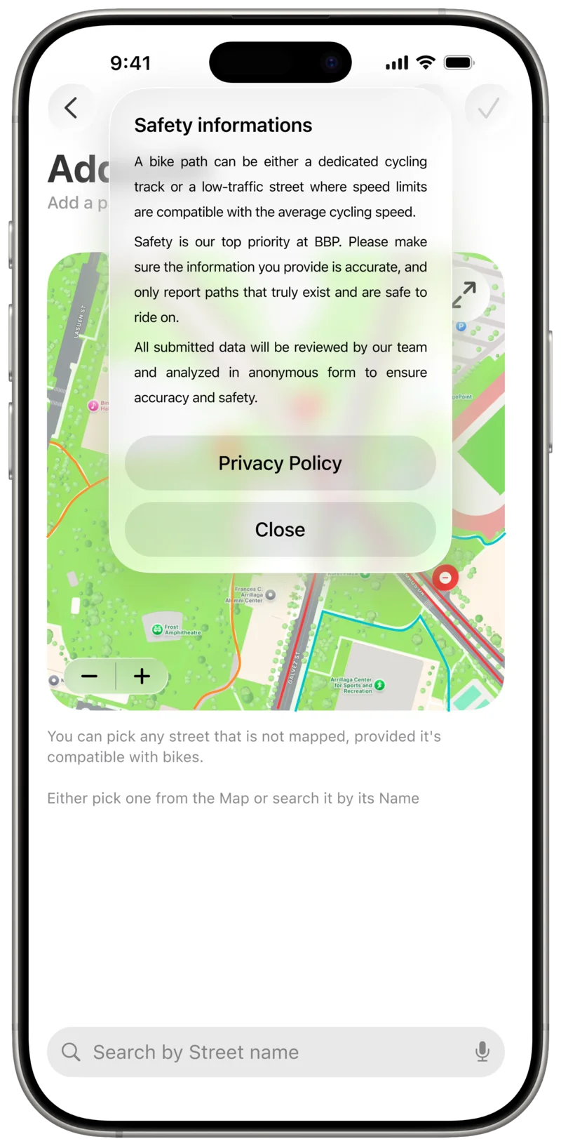 Safety info about publishing Paths